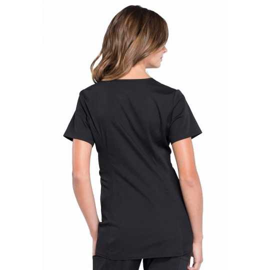 Blouse Medicale Femme Enceinte WW685 Noir Cherokee