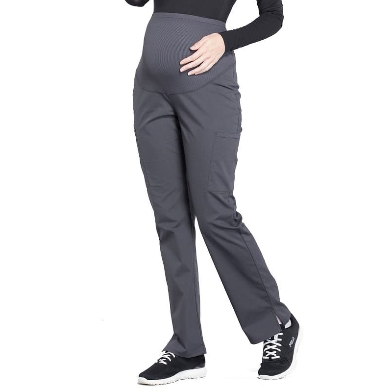 Pantalon Medical Femme Enceinte WW220 Gris Anthracite Cherokee