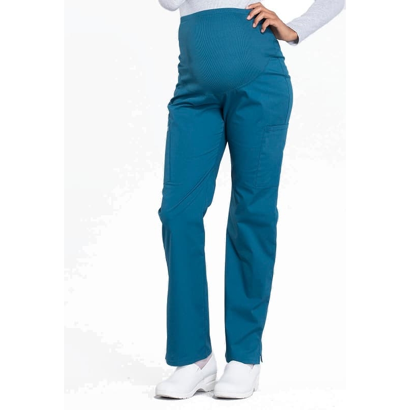 Pantalon Medical Femme Enceinte WW220 Bleu Caraibe Cherokee