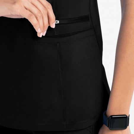 Tunique Medicale Femme Life Threads 1514 Noir