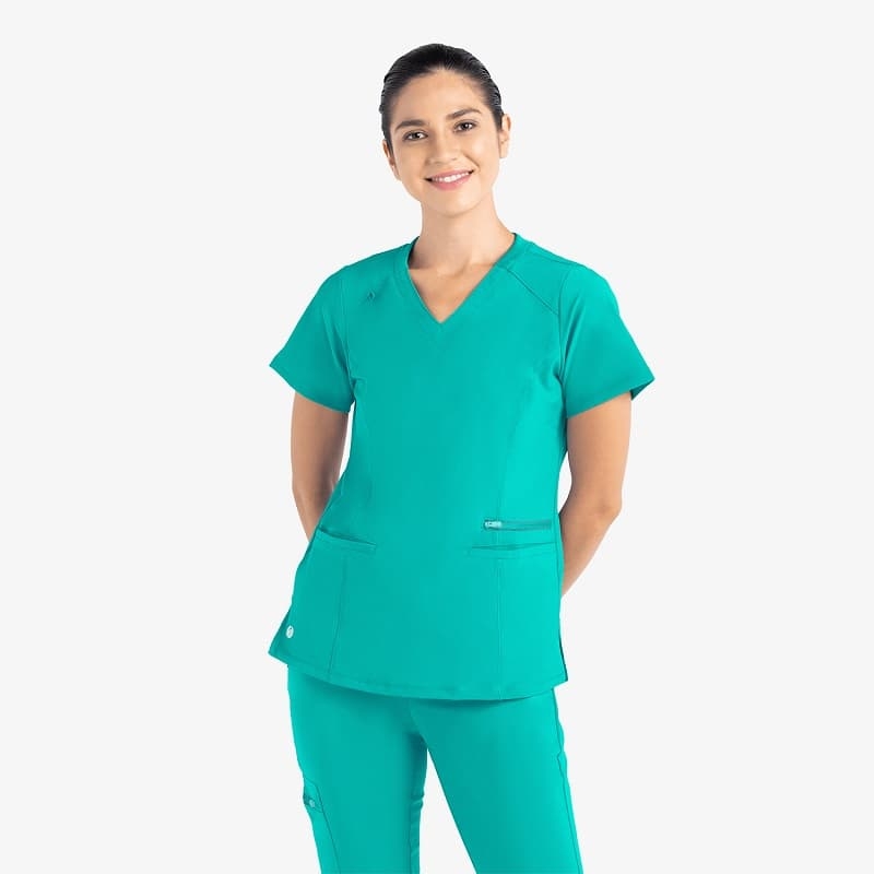 Tunique Medicale Femme Life Threads 1514 Bleu Lagon