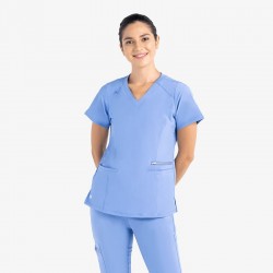 Tunique Medicale Femme Life Threads 1514 Bleu Ciel