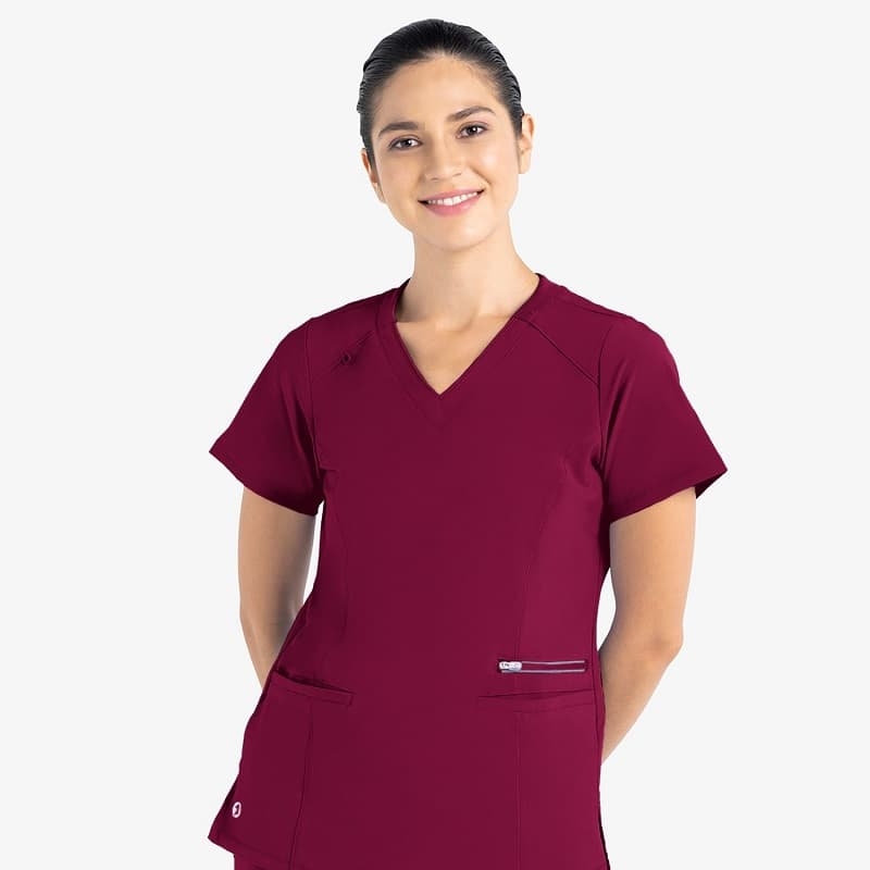 Tunique Medicale Femme Life Threads 1514 Bordeaux