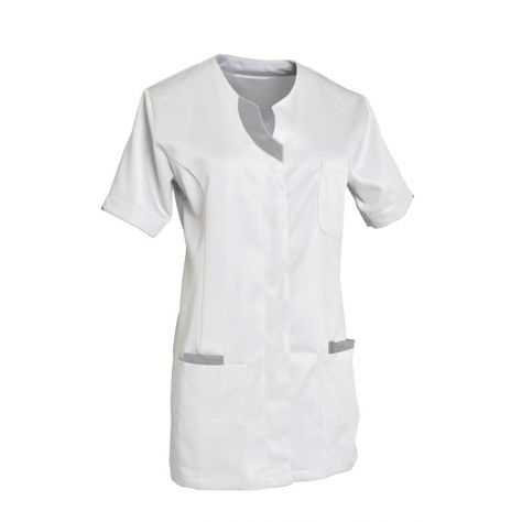 Blouse Medicale LILA Manches Courtes Blanc