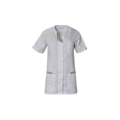 Blouse Medicale LILA Manches Courtes Blanc
