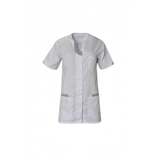 Blouse Medicale LILA Manches Courtes Blanc