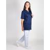 Blouse Medicale Femme à Pressions Viviane Bleu Marine