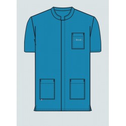 Blouse Médicale Homme DOCALI Bleu Turquoise