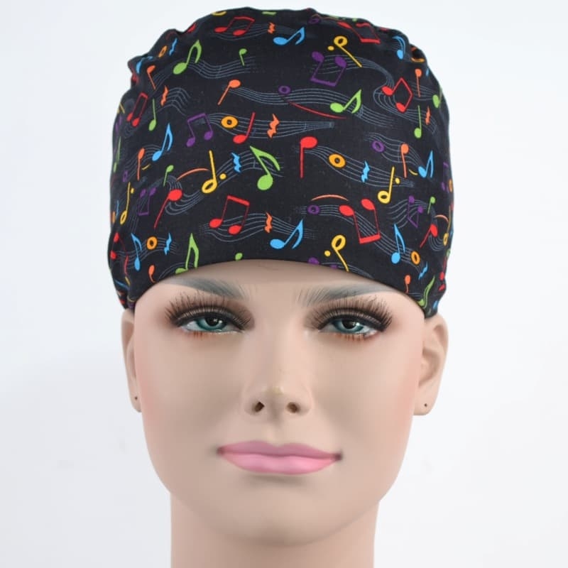 Calot Pediatre Noir motif note de musique