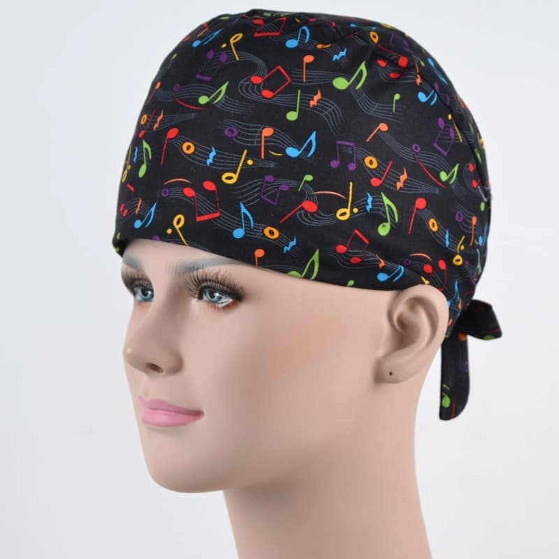 Calot Pediatre Noir motif note de musique