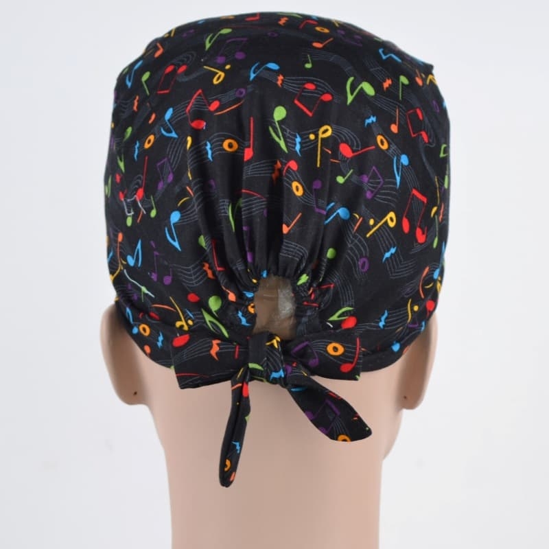 Calot Pediatre Noir motif note de musique
