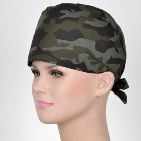 Calot Medical Camouflage motif vert militaire