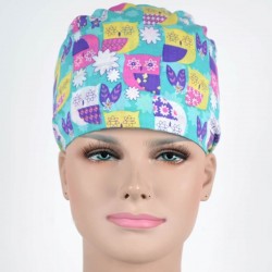 Calot Chirurgien Bleu motif imprime kimono