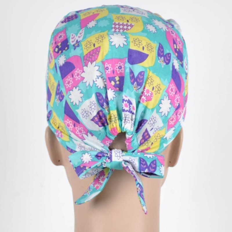 Calot Chirurgien Bleu motif imprime kimono