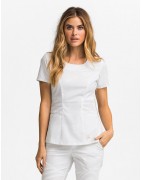 blouse infirmière tenue infirmière  pas cher blanche