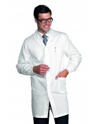 Blouse Blanche De Laboratoire Unisexe - Manches Longues, Coton, 2 Poches | Pour Lycée, Infirmier, Travail Médical